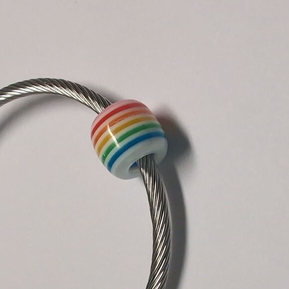 Rainbow Charm for Pandora Style Bracelet - Picture 4 of 4